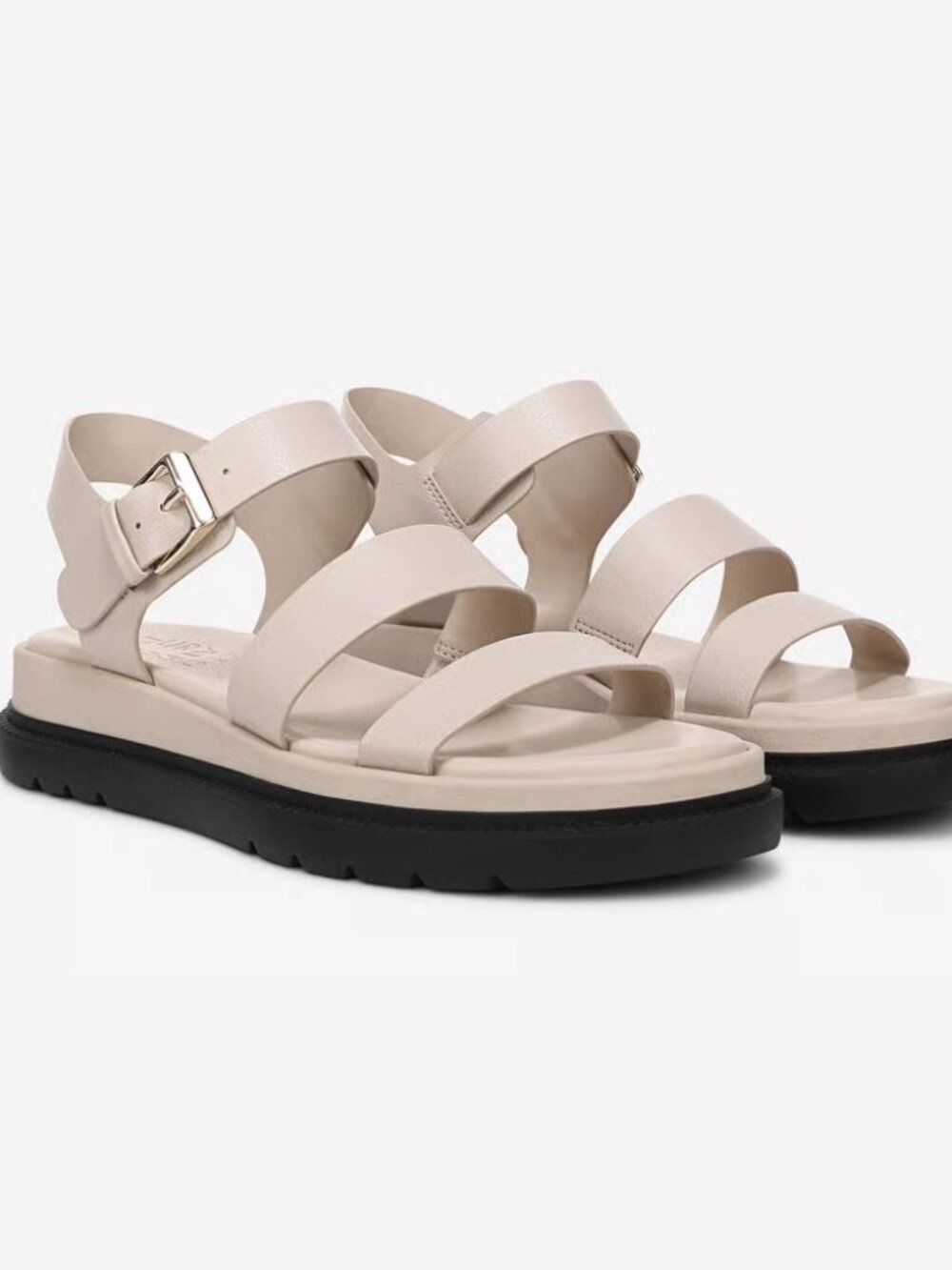 Naturalizer Avenue Platform Sandal - Ivory Beige (7.5 Wide Width)